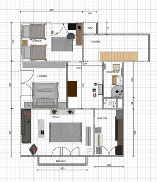 Byt 3+1 v Ivanovicích  na Hané, 75m2