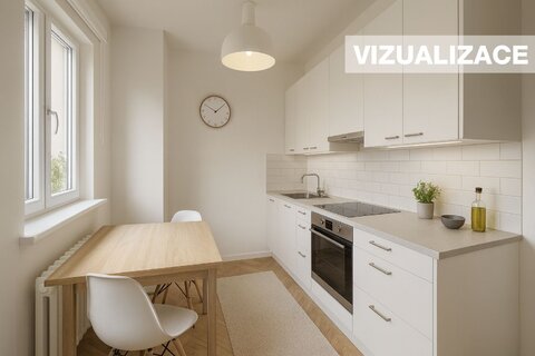 Byt 2+1, 55 m² v Černých Polích, Brno